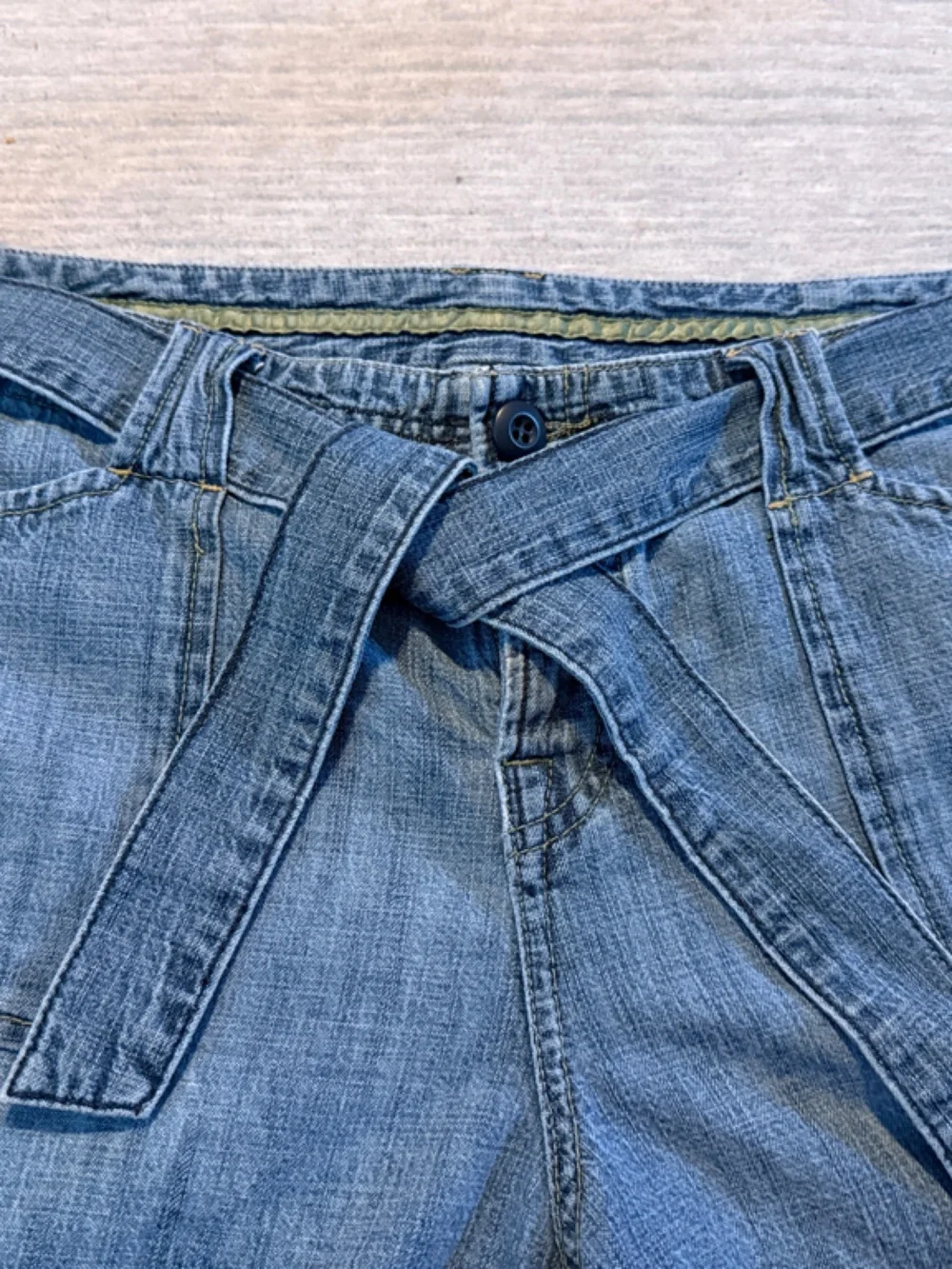 Lucky Brand Shorts Size 31 Tie Waist Lightweight Denim Casual - Picture 4 of 7